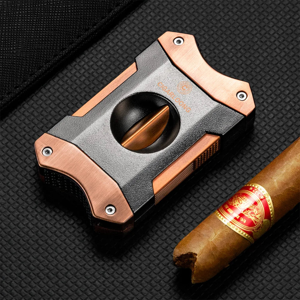 Luxury 4-Piece Cigar Accessory Set – Lighter, Cutter, Scissors & Ashtray