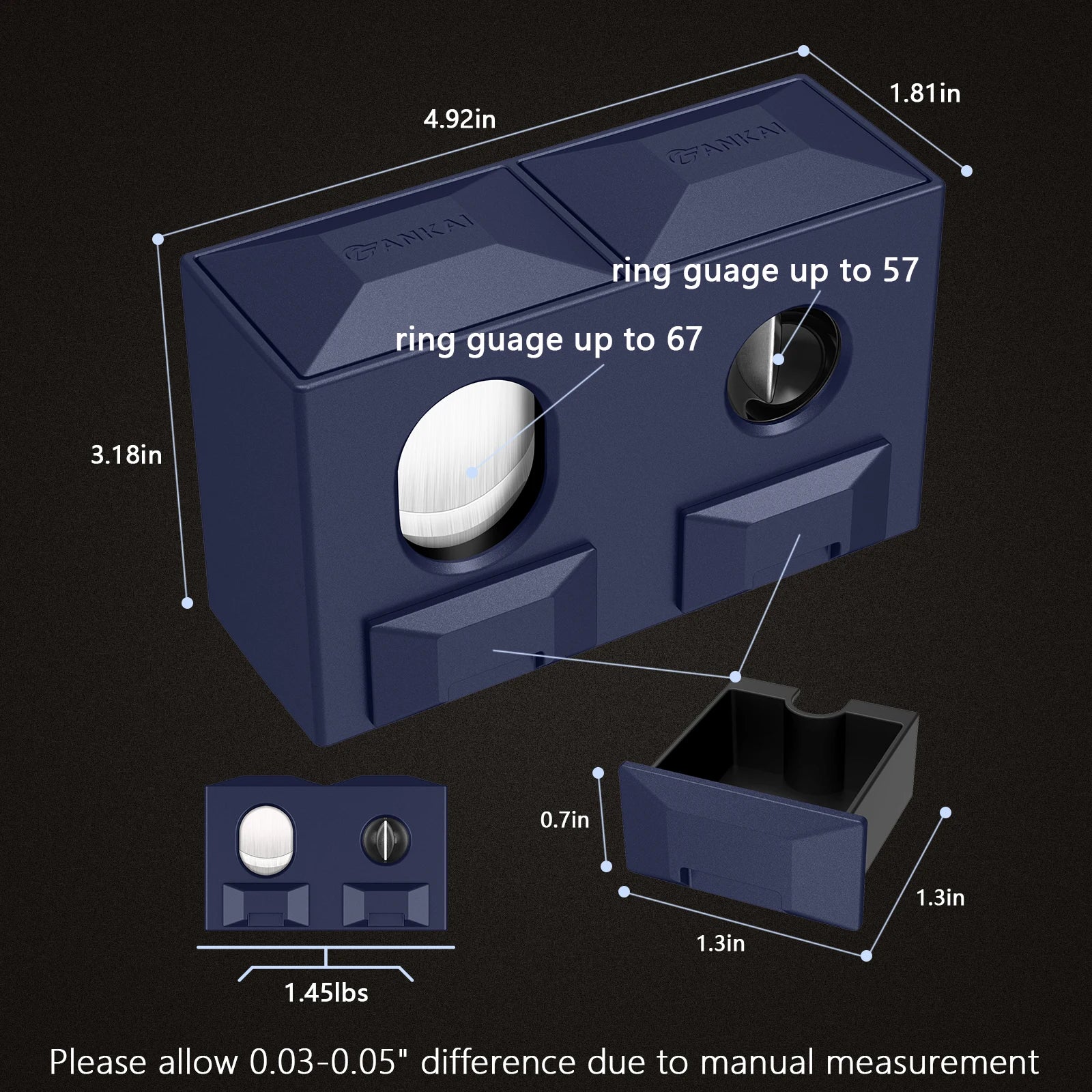 Dual-Blade Desktop Cigar Cutter with V-Cut & Guillotine