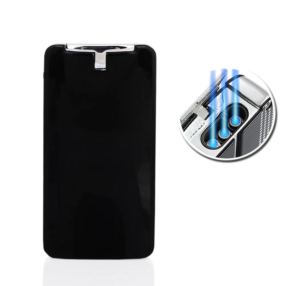 Triple Jet Torch Lighter with Punch Cutter - Windproof Power