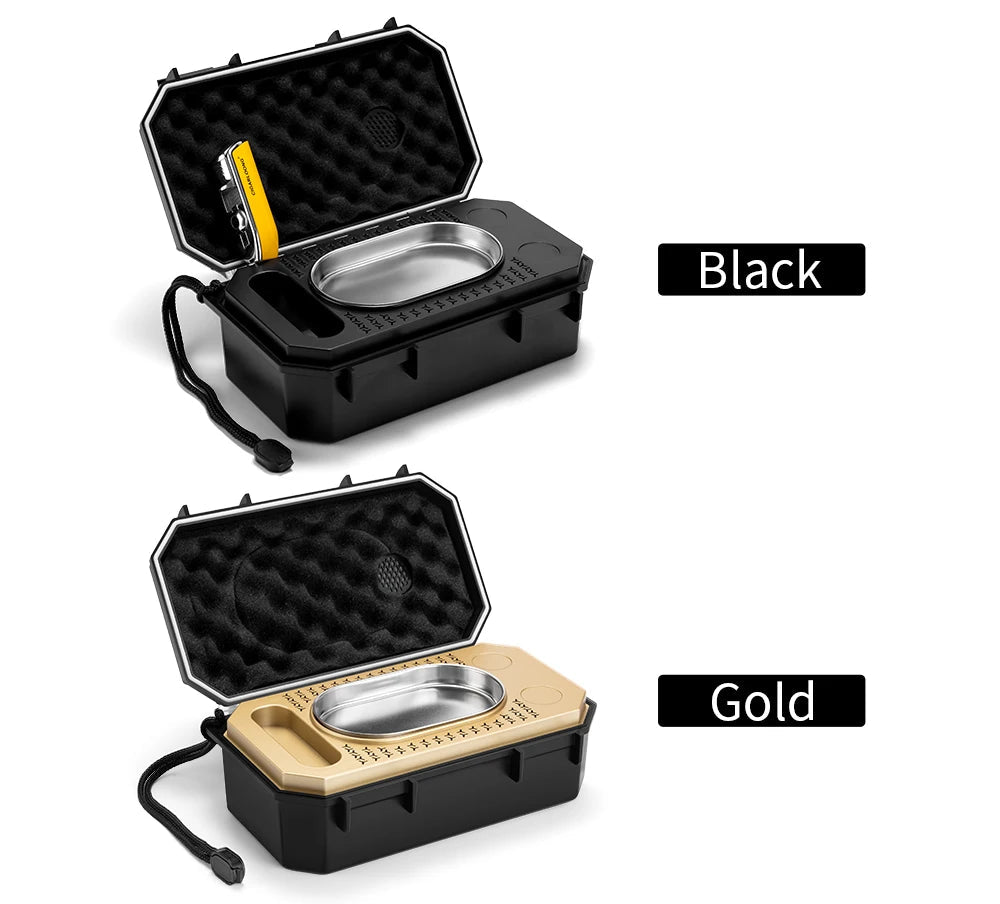 Professional Travel Cigar Humidor with Hygrometer & Humidifier