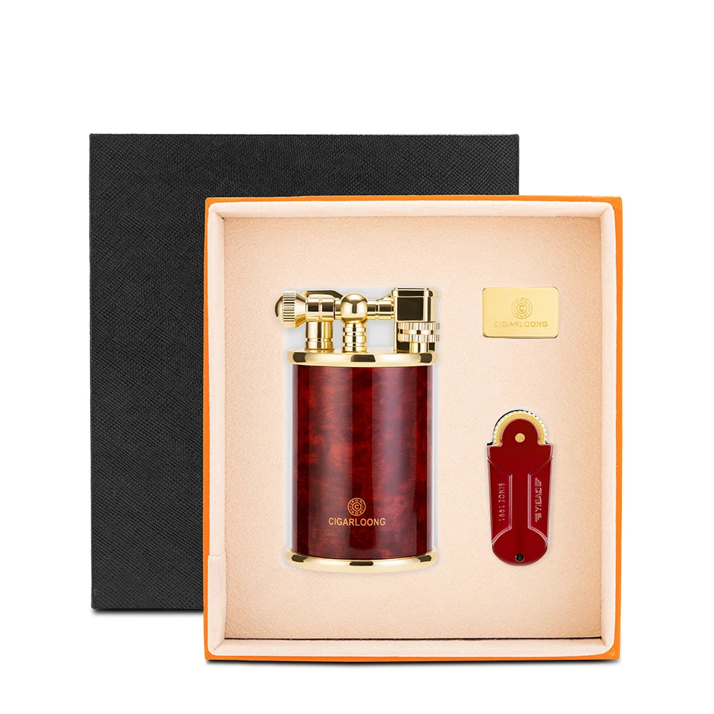 Premium Table Torch Lighter with Adjustable Windproof Blue Flame