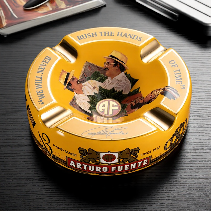 Oversized Arturo Fuente Ceramic Cigar Ashtray – Vintage Design