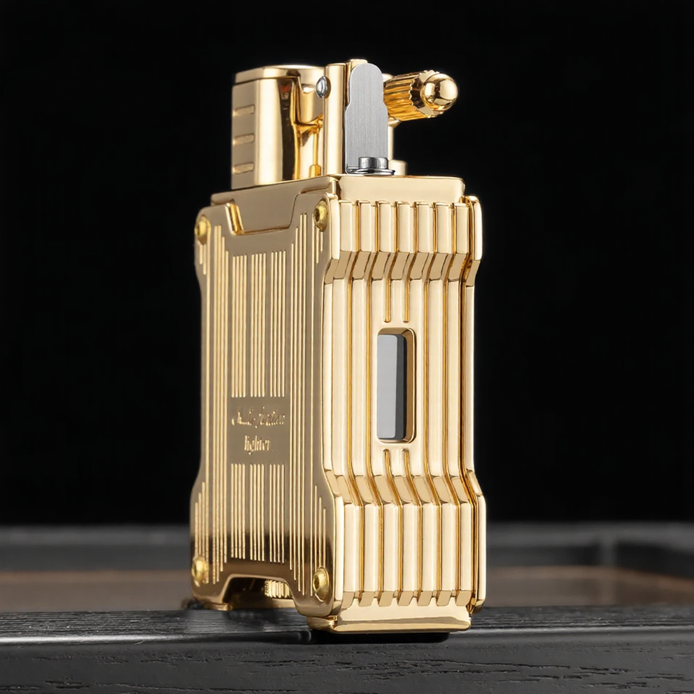 Dual Flame Torch Cigar Lighter – Premium Metal Windproof Design