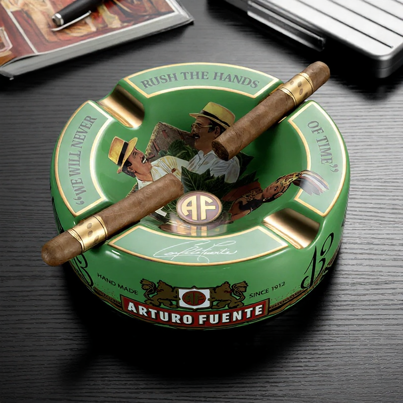 Oversized Arturo Fuente Ceramic Cigar Ashtray – Vintage Design