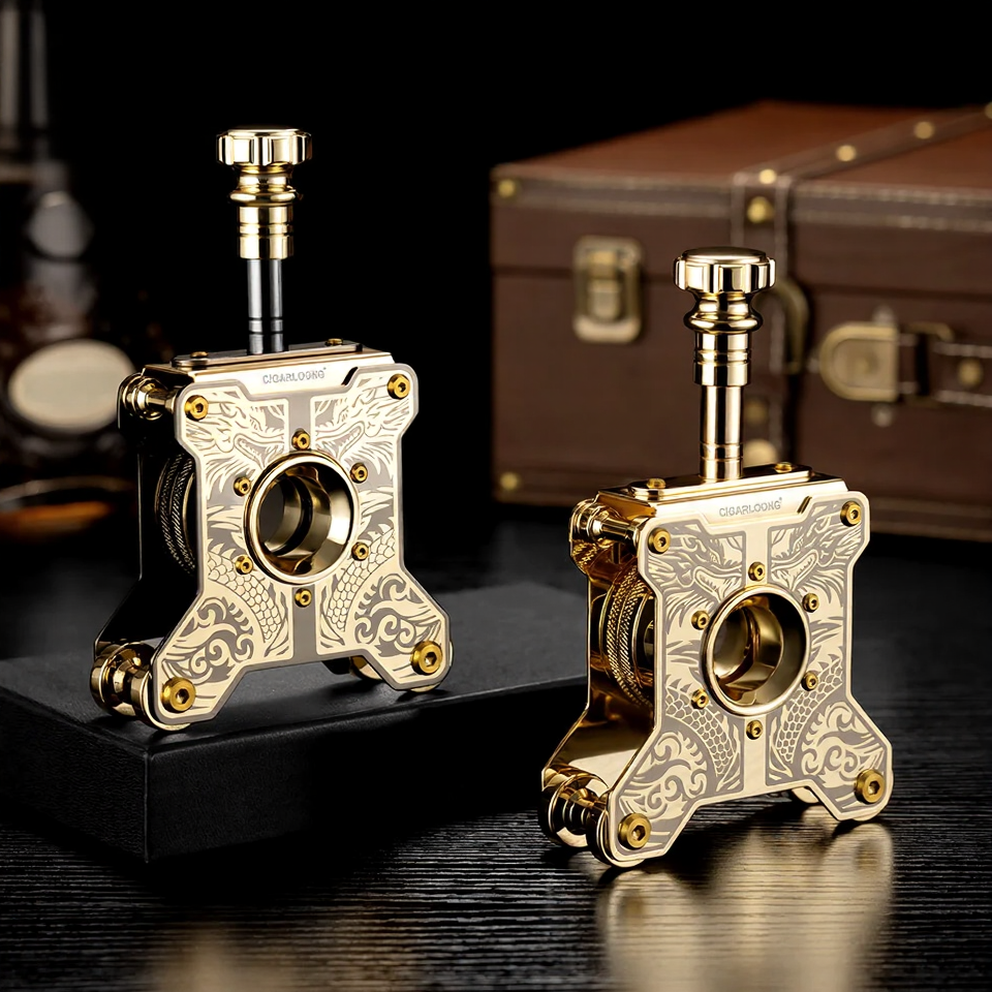 Dragon Totem Desktop Cigar Cutter – Luxury Stainless Steel Tool