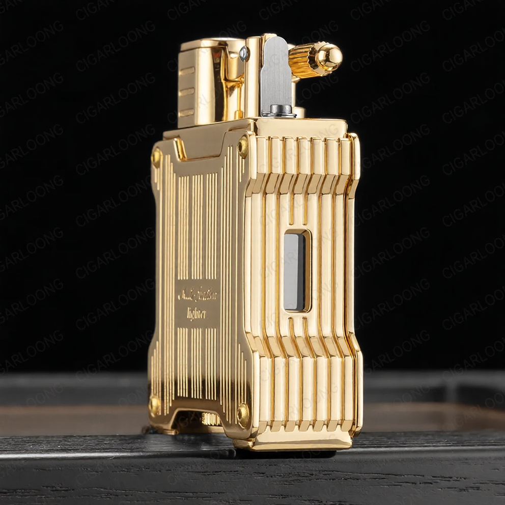 Luxury Cigar Accessories Gift Set with Torch Lighter, Cutter & Ashtray