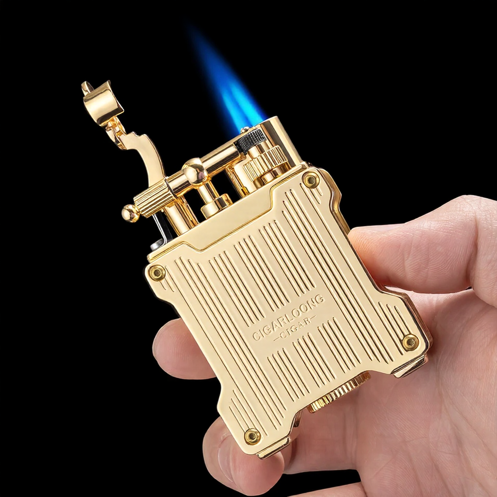 Dual Flame Torch Cigar Lighter – Premium Metal Windproof Design