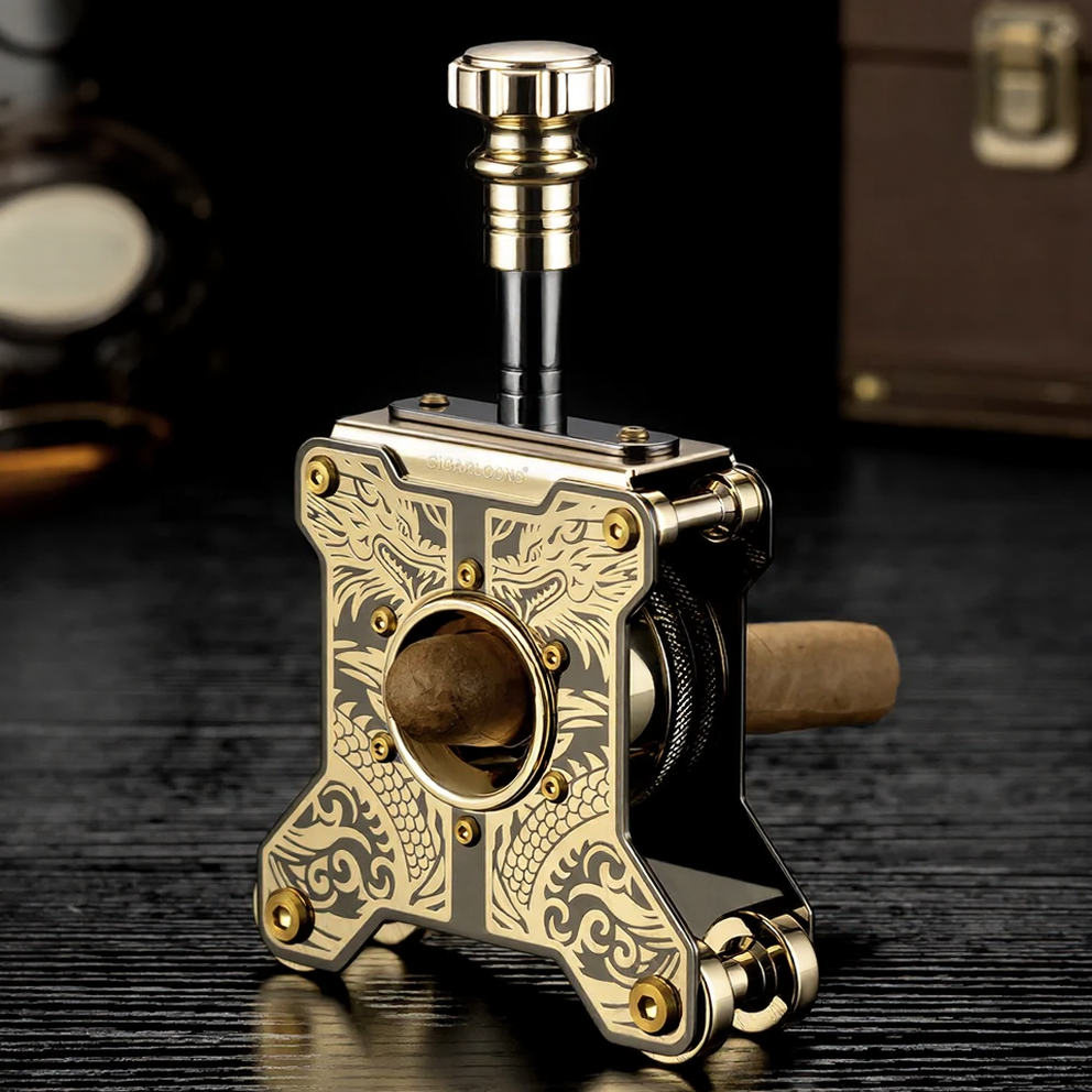 Dragon Totem Desktop Cigar Cutter – Luxury Stainless Steel Tool