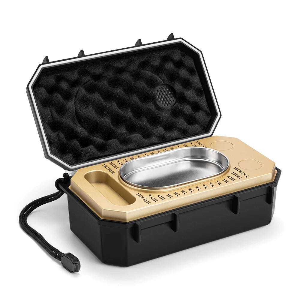 Professional Travel Cigar Humidor with Hygrometer & Humidifier