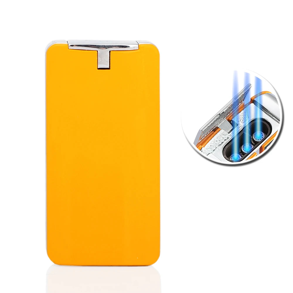 Triple Jet Torch Lighter with Punch Cutter - Windproof Power