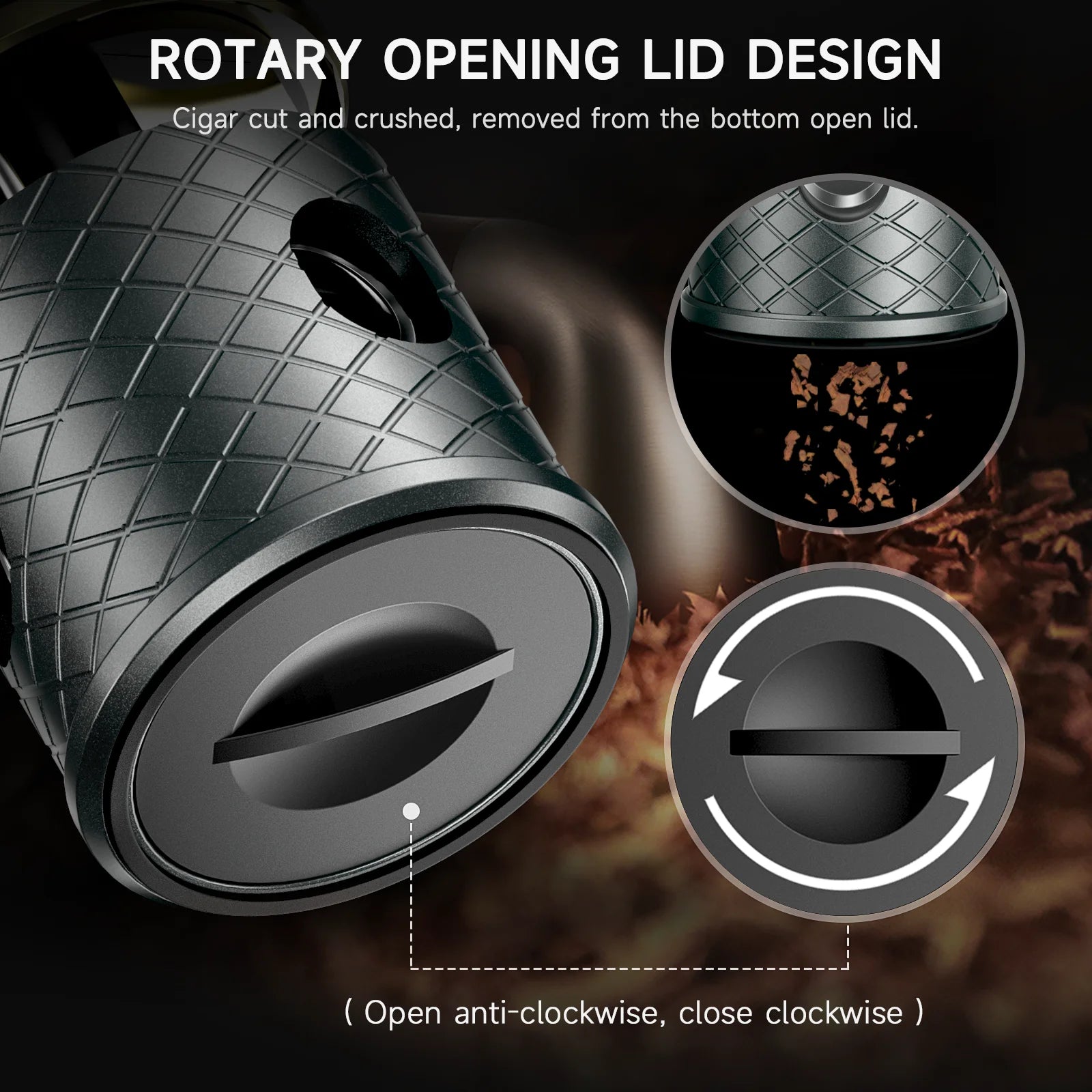 4-in-1 Desktop Cigar Cutter – Guillotine & V-Cut Luxury Tool