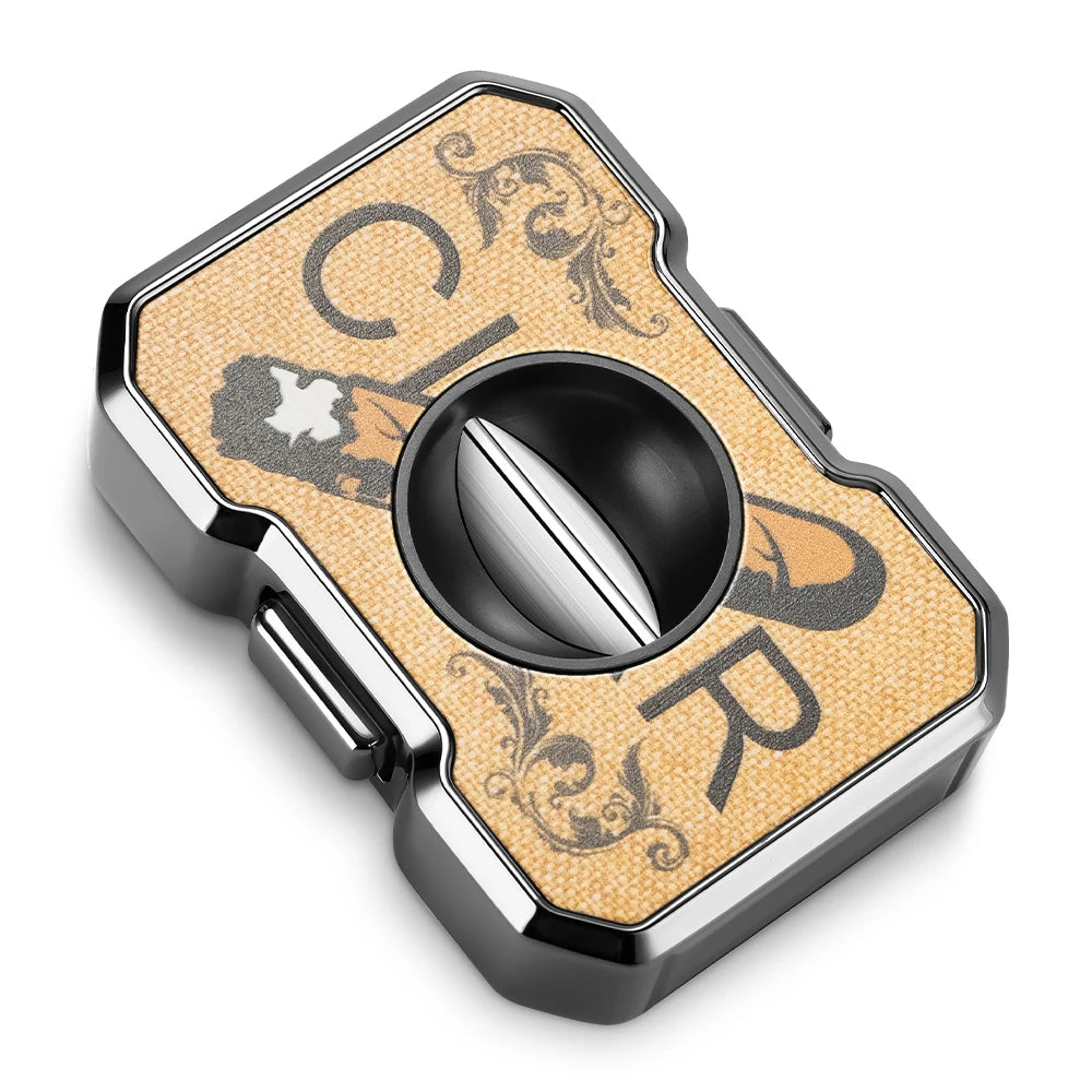Precision V-Cut Cigar Cutter – Stainless Steel Portable Design