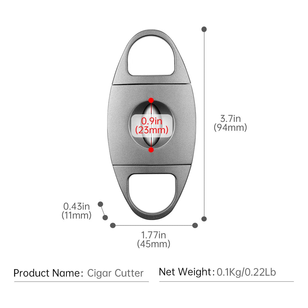 Professional Cigar Accessory Set with Torch Lighter, V-Cut & Ashtray