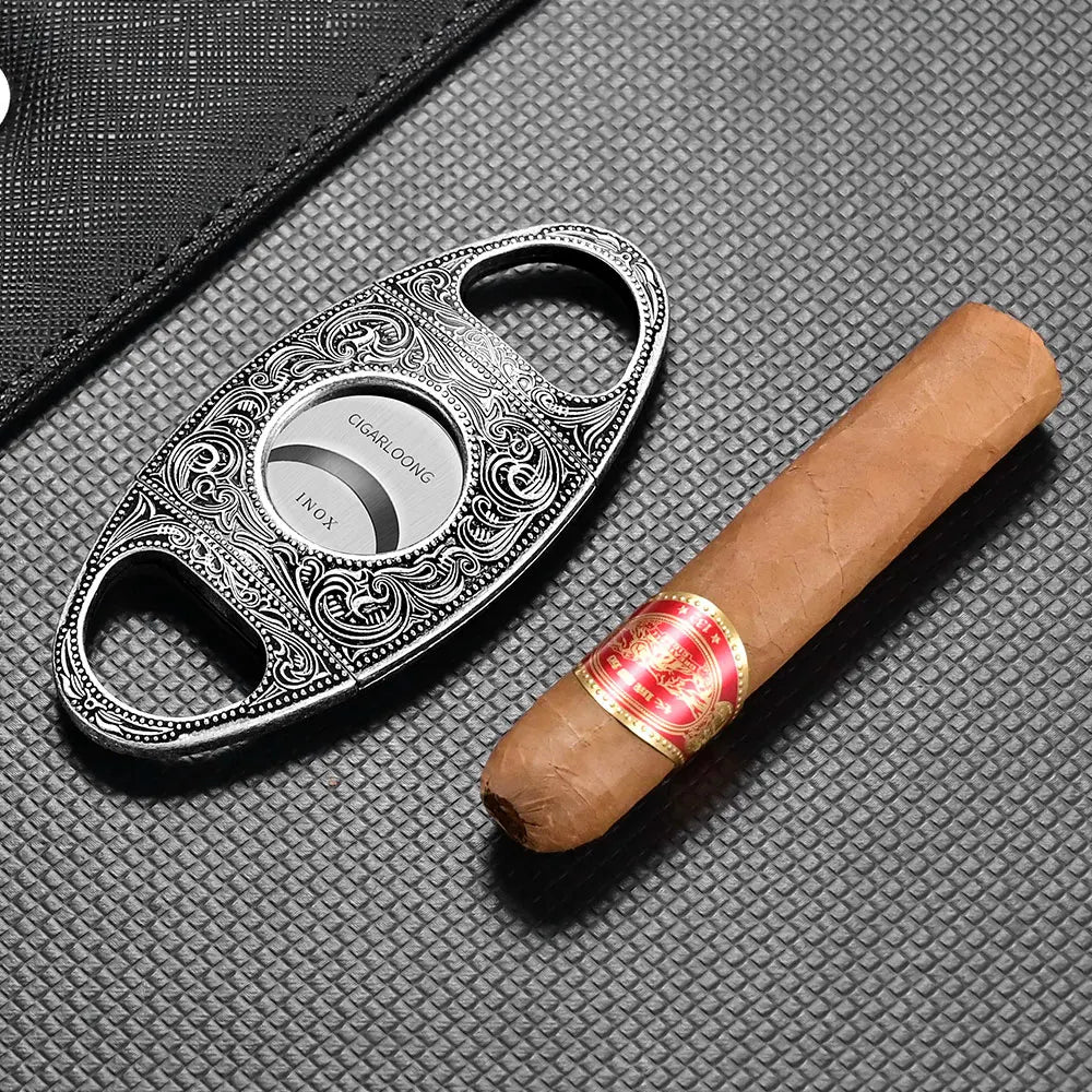 Luxury Cigar Accessories Gift Set – Lighter, Cutter & Ashtray