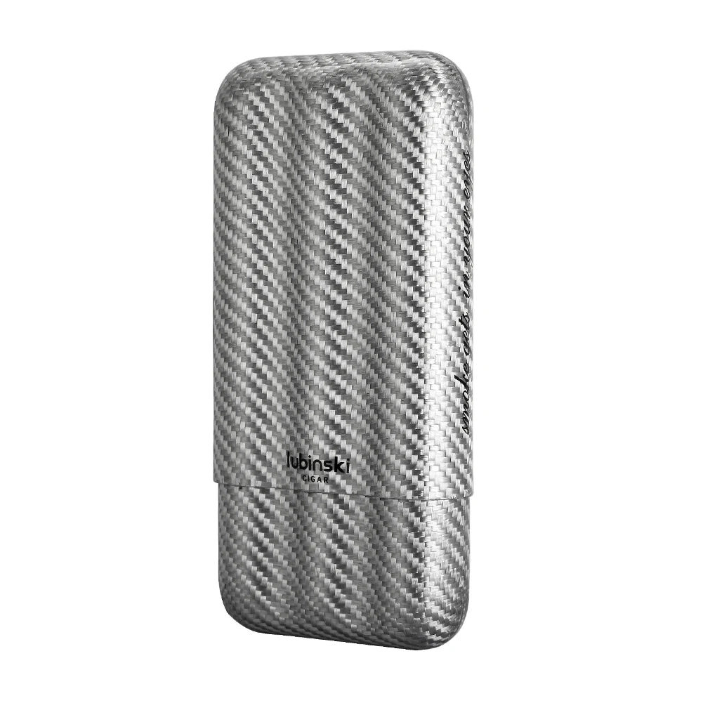 Carbon Fiber Travel Cigar Case for 2–3 Cigars