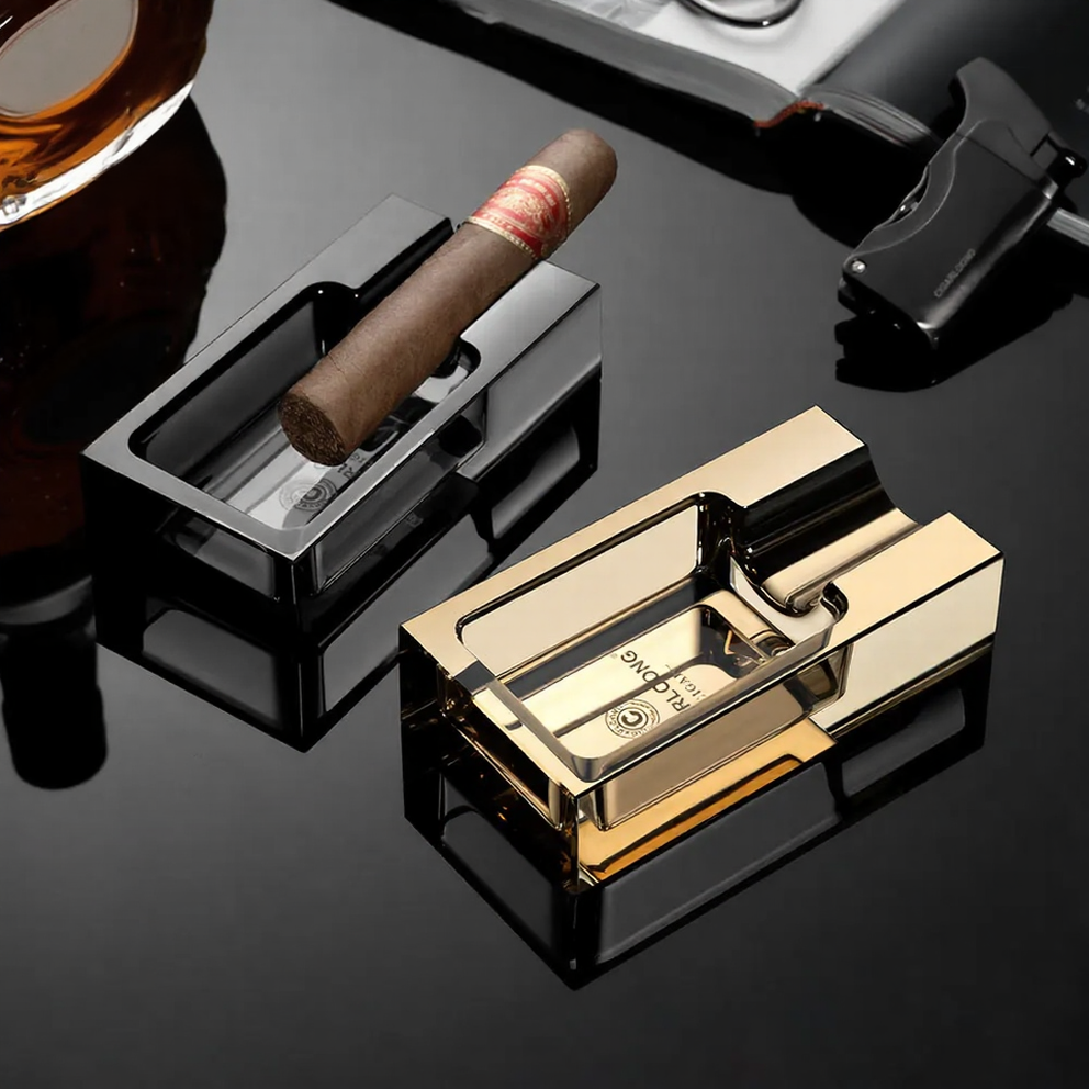 Luxury Crystal Glass Cigar Ashtray