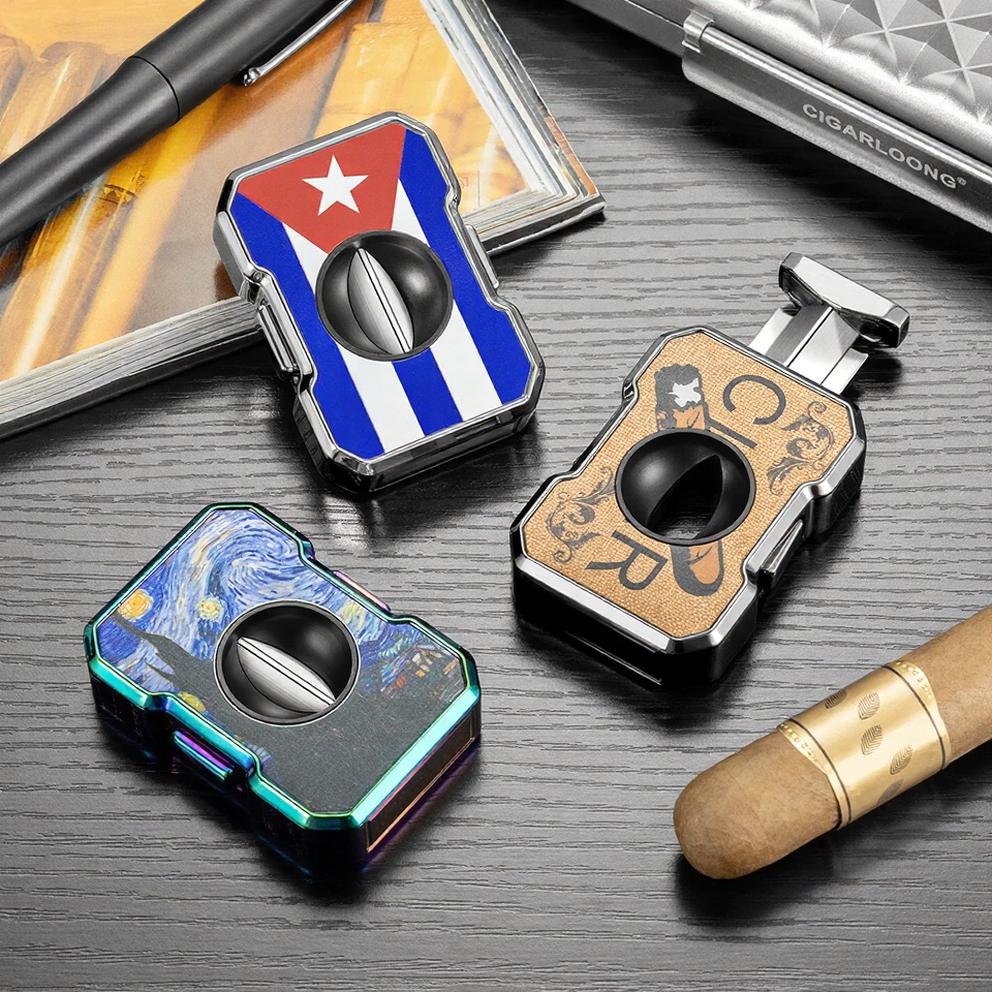 Precision V-Cut Cigar Cutter – Stainless Steel Portable Design