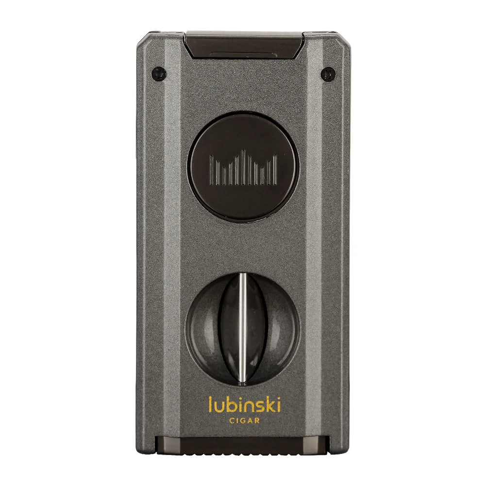 Grey cigar lighter on a white background.