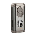 Cigar lighter with metallic finish on a white background